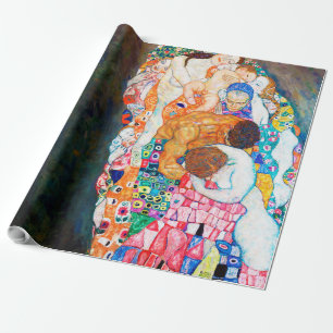 Death and Life, Gustav Klimt Wrapping Paper