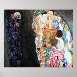 Death And Life painting by Gustav Klimt (1908) Poster