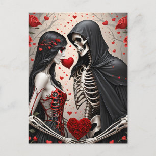 Death and love are two of life's most powerful for holiday postcard