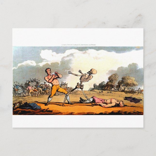 Death and the Boxer postcard (Front)