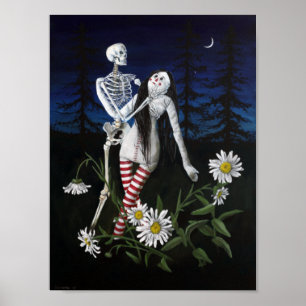 "Death and the Doll" by Christiane Cegavske Poster
