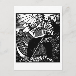 Death and the Farmer postcard