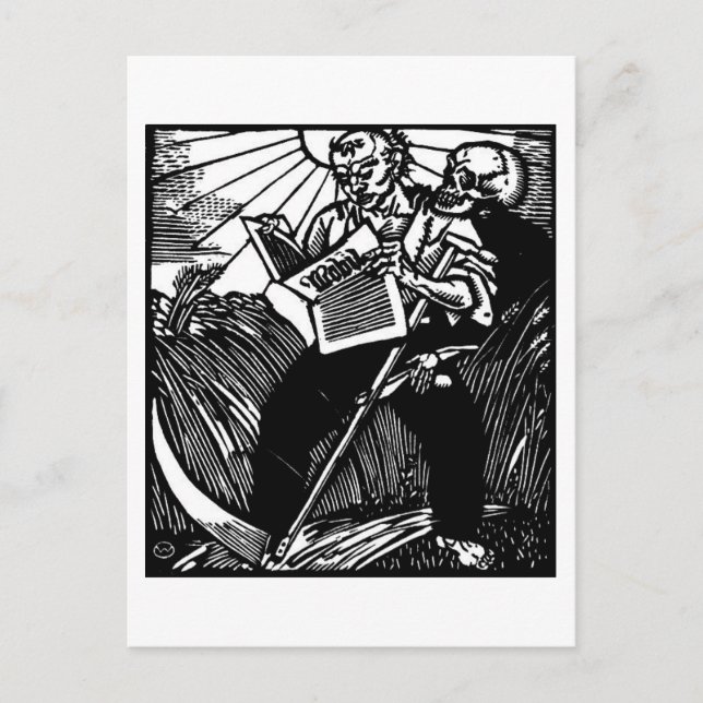 Death and the Farmer postcard (Front)
