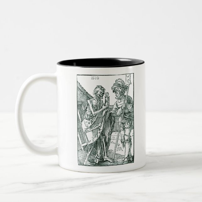 Death and the Landsknecht - Albrecht Durer - c1510 Two-Tone Coffee Mug (Left)