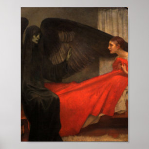 Death And The Maiden 1900 Death By Marianne Stokes Poster