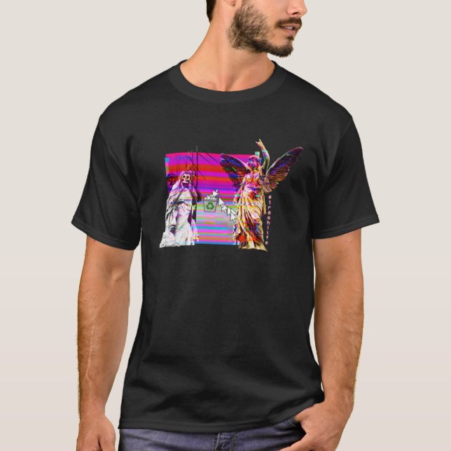 Death Angel Trashlife Sad Vaporwave Aesthetic Pull T-Shirt (Front)