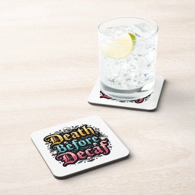 Death Before Decaf Coaster (Right Side)