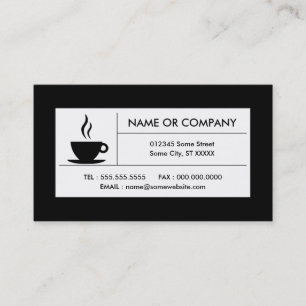 death before decaf coffee business card