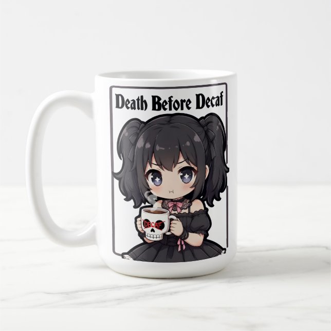 Death Before Decaf Coffee Mug (Left)