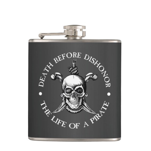 Death Before Dishonour Flask (grey) (Front)