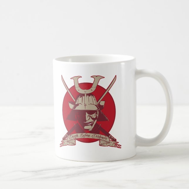 Death Before Dishonour Samurai Coffee Mug (Right)