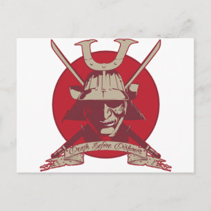 Death Before Dishonour Samurai Postcard