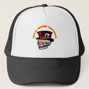 Death Before Dishonour Skull & Tophat Trucker Hat
