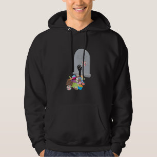 Death by Candy Halloween Design Hoodie
