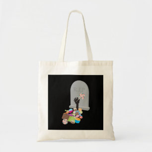 Death by Candy Halloween Design Tote Bag