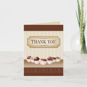 Death by Chocolate Bridal Shower Thank You Card