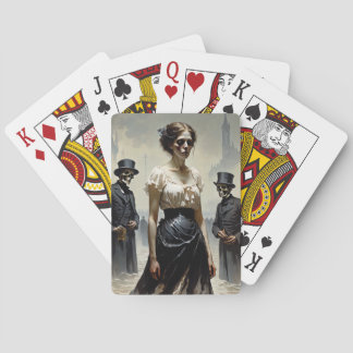 Death By Cholera German Postcard 1892 Playing Cards