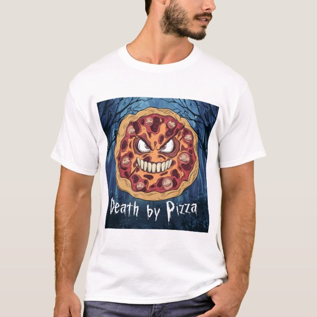 Death By Pizza T-Shirt (Front)