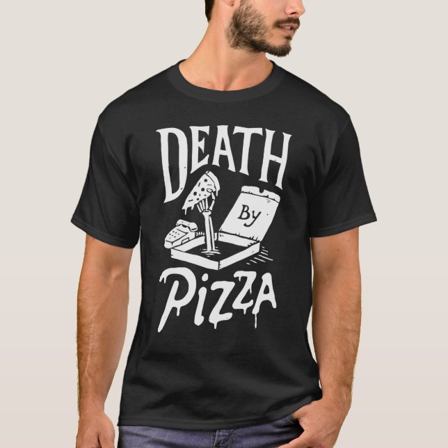Death By Pizza T-Shirt (Front)