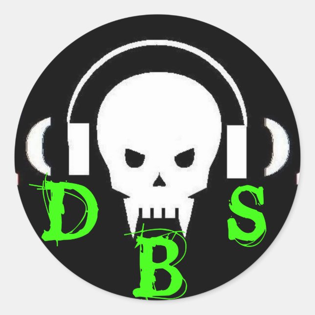 Death By Subz Circle Sticker (Front)