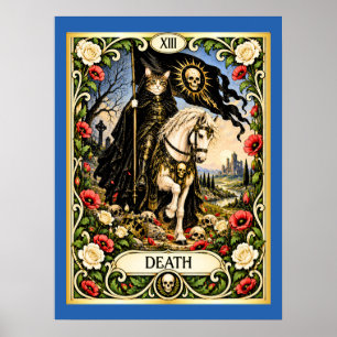 Death Cat Tarot - Transformation and Renewal Poster