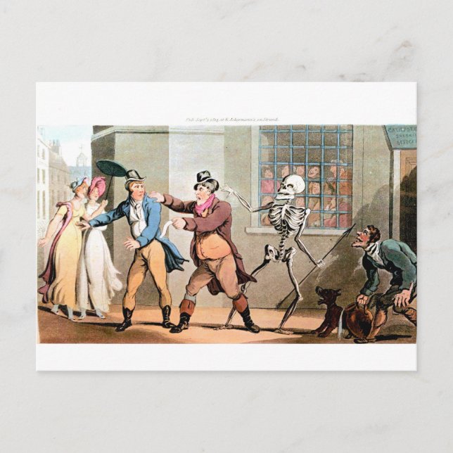 Death Collects His Due postcard (Front)