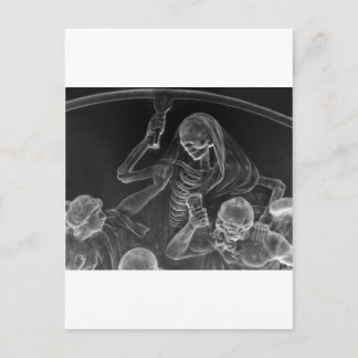 Death comes a callin' postcard