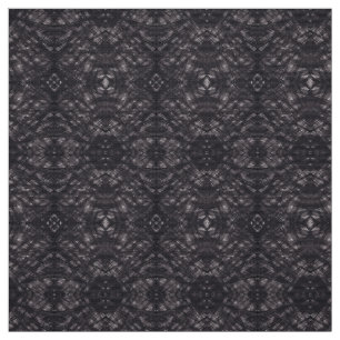 Death Dark Black Abstract Watercolor Art Fabric