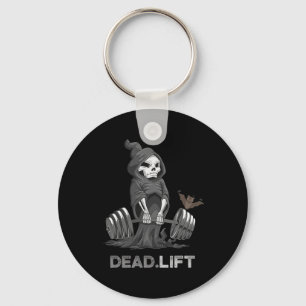 Death Deadlift Shirt Bodybuilder Powerlifting Funn Key Ring
