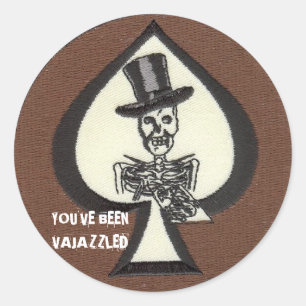 Death Dealer Vajazzle Classic Round Sticker