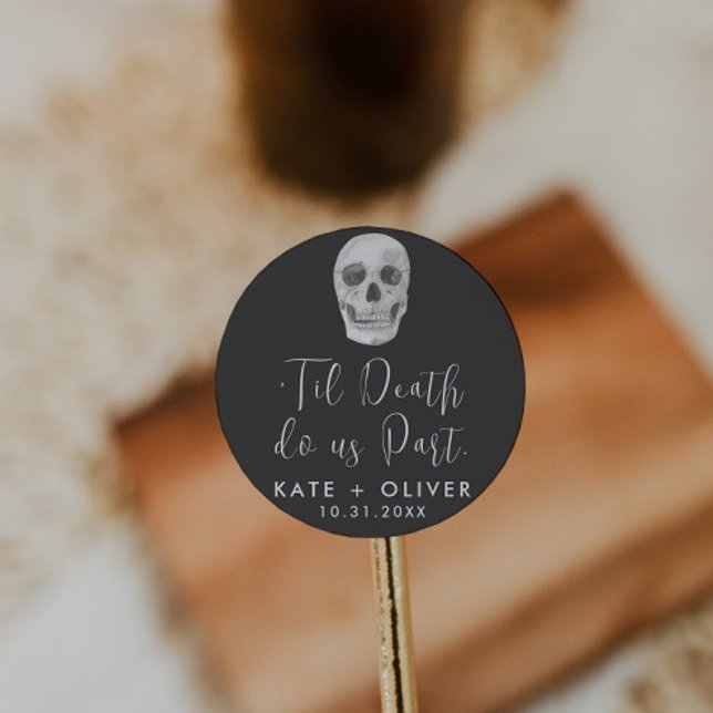 Death Do Us Part  Classic Round Sticker (Creator Uploaded)