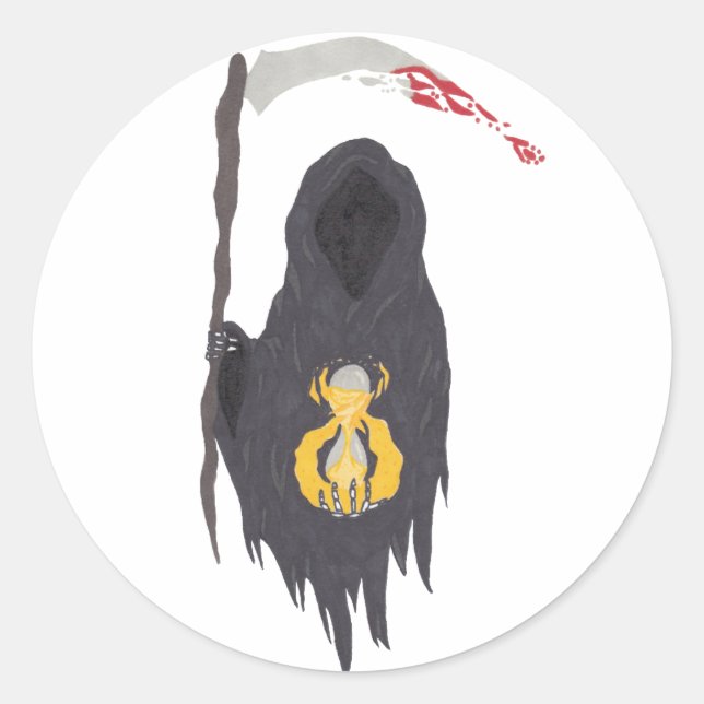 Death Eternal Classic Round Sticker (Front)