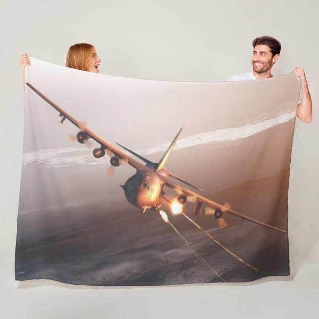 DEATH FROM ABOVE FLEECE BLANKET (In Situ)