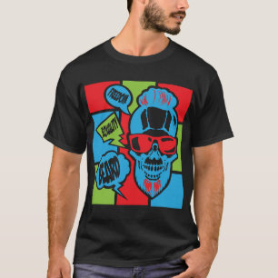 death_head_hipster_citation_barbe_freedom_beard_ T-Shirt