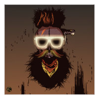 Death head punk hipster G-skulls snake skull