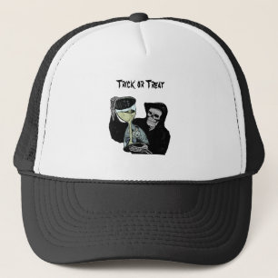 Death Hourglass Reaper Trick or Treat Halloween Trucker Hat