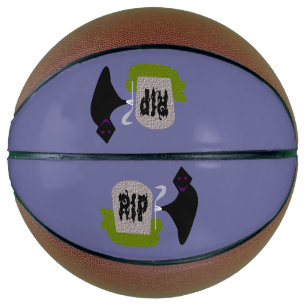 Death in the Cemetery Halloween Basketballs