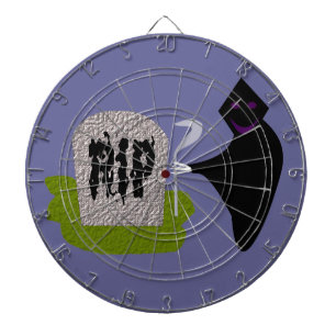 Death in the Cemetery Halloween Dart Board