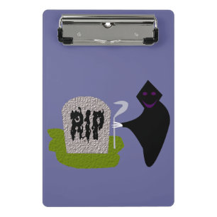 Death in the Cemetery Halloween Mini Clipboard