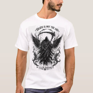 Death Is Not the End Gothic Grim Reaper T-Shirt