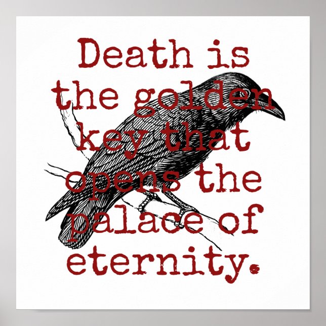 Death Is The Golden Key - Death Quote  Poster (Front)