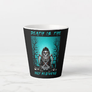 Death Is The Only Beginning – Grim Reaper Latte Mug