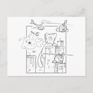 Death Kitten Postcard