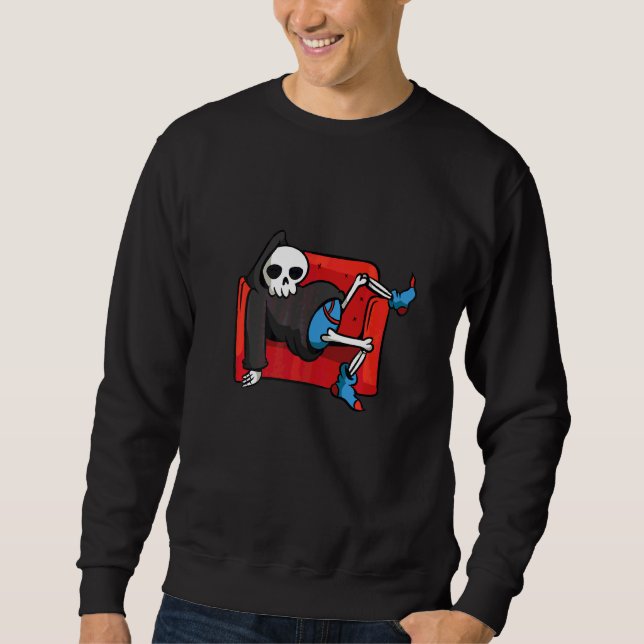 Death Lying Couch Sweatshirt (Front)