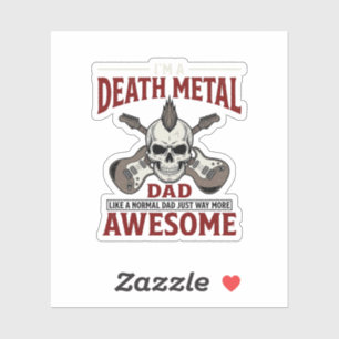 Death Metal Dad Skull Guitar Vintage Shirt Design_