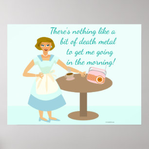 Death Metal Housewife Poster