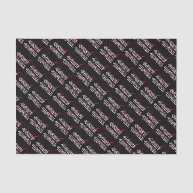 Death metal label tissue paper (Front)