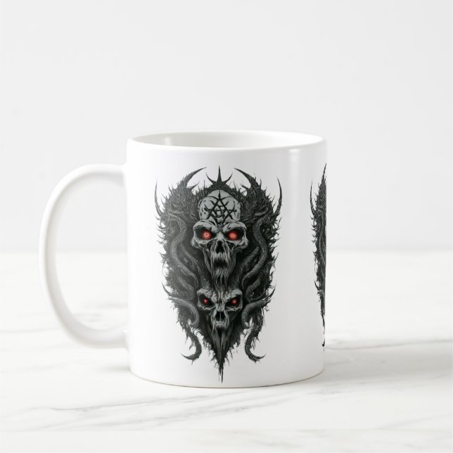 Death Metal Logo Tees Coffee Mug (Left)