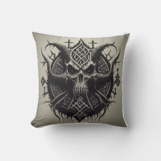 Death Metal Logo Tees Cushion