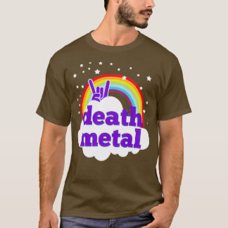 Death metal pink rainbow T-Shirt